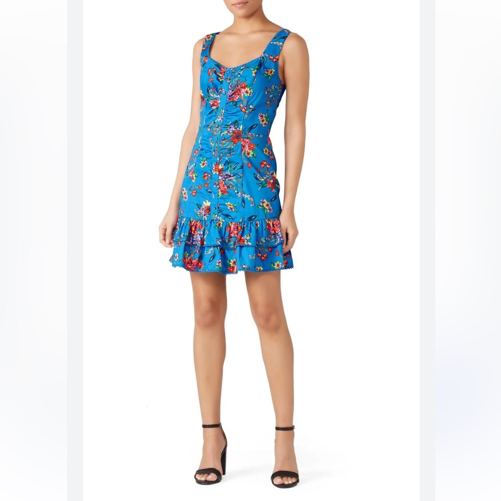 Parker Mahari Tropical Floral Mini Dress Size 2
